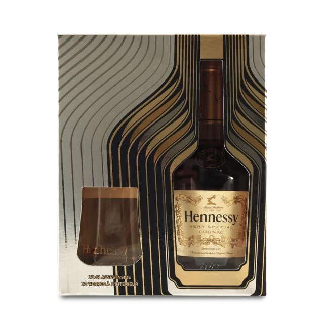 Hennessy VS 0.7L (40% Vol.) Gift Set + 2 Glasses 3 Hennessy VS 0.7L (40% Vol.) Gift Set + 2 Glasses