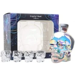 Crystal Head Vodka Aurora 0,7L (40%) GP With 4 Shot Glasses