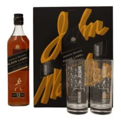 Johnnie Walker Black Label 0,7L GB With 2 Tumblers (40% Vol.)