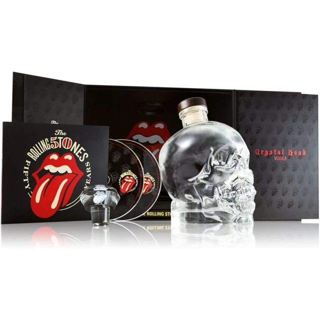 Crystal Head Vodka "Rolling Stones 50th Anniversary Limited Edition Commemorative Pack" 3 Crystal Head Vodka "Rolling Stones 50th Anniversary Limited Edition Commemorative Pack"