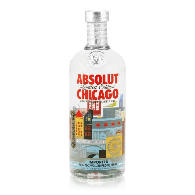 Absolut Chicago Limited Edition 0.7L (40% Vol.) 3 Absolut Chicago Limited Edition 0.7L (40% Vol.)
