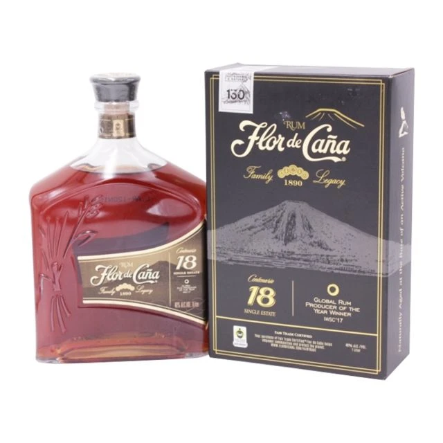 Flor De Cana 18 YO Rum In Gift Box 1.00L (40% Vol.) 3 Flor De Cana 18 YO Rum In Gift Box 1.00L (40% Vol.)