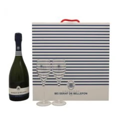 Besserat De Bellefon Coffret Bleu + 2 Glasses 0.75L (12.5% Vol.)