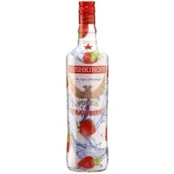 Rushkinoff Vodka Strawberry 1L (18% Vol.)