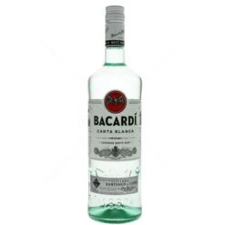 Bacardi Carta Blanca Rum 1L (37.5% Vol.) With Engraving